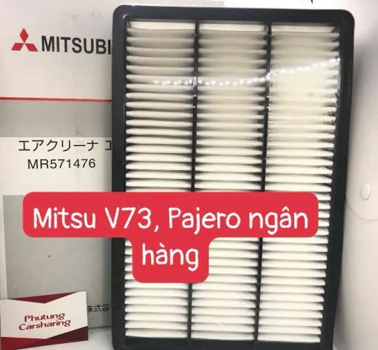 Lọc gió Mitsubishi V73, Pajero ngân hàng