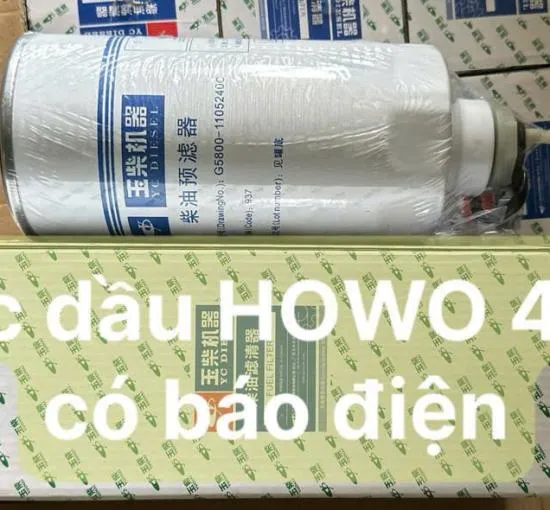 Lọc Dầu HOWO 420 có báo điện